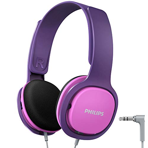 Philips SHK2000PK/00 Leichtkopfhörer inkl. Laustärkebegrenzung pink