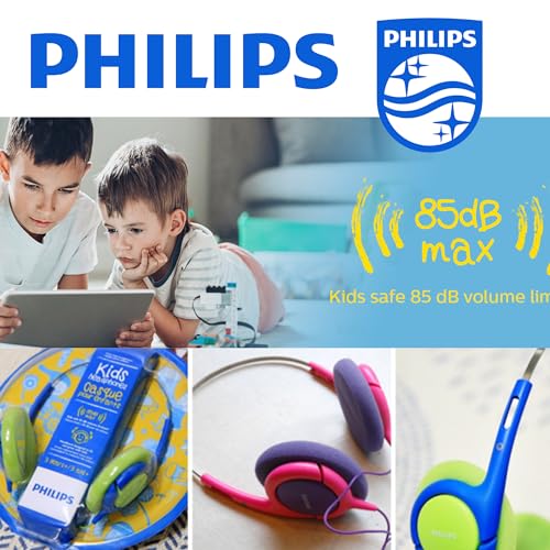 Philips SHK 1031 Leichtkopfhörer für Kinder pink (Maximale Lautstärke auf 85dB begrenzt) - 5