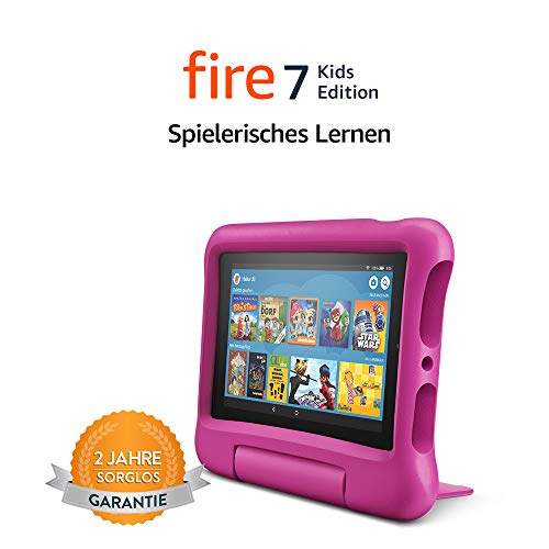 Fire 7 Kids Edition-Tablet, 17,7 cm (7 Zoll) Display, 16 GB, pinke kindgerechte Hülle - 12