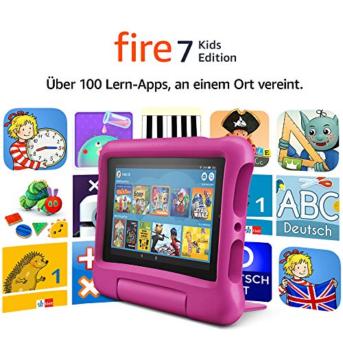 Fire 7 Kids Edition-Tablet, 17,7 cm (7 Zoll) Display, 16 GB, pinke kindgerechte Hülle - 13
