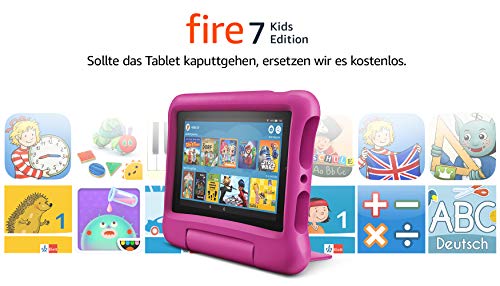 Fire 7 Kids Edition-Tablet, 17,7 cm (7 Zoll) Display, 16 GB, pinke kindgerechte Hülle - 19