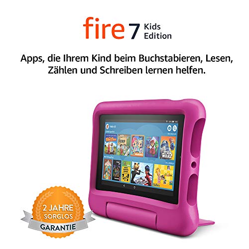 Fire 7 Kids Edition-Tablet, 17,7 cm (7 Zoll) Display, 16 GB, pinke kindgerechte Hülle - 11