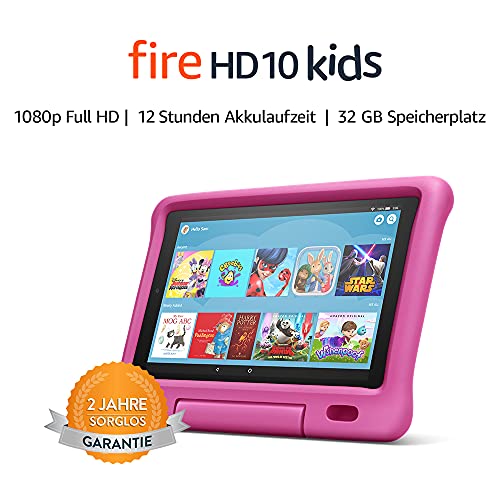Das neue Fire HD 10 Kids Edition-Tablet, 25,65 cm (10,1 Zoll) 1080p Full HD-Display, 32 GB, pinke kindgerechte Hülle - 8